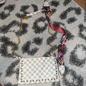Checkered bag, never used.
